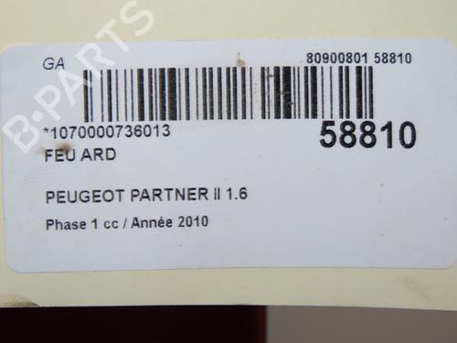 Right taillight PEUGEOT PARTNER Tepee 1.6 HDi | BP36427373C35  - Image 5