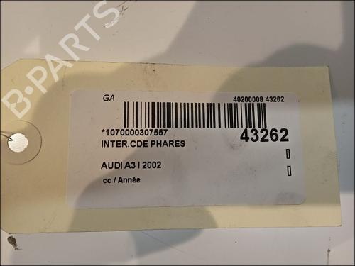 Used Headlight switch Headlight switch AUDI A3 (8L1) 1.6 (102 hp) 11100707 11100707
