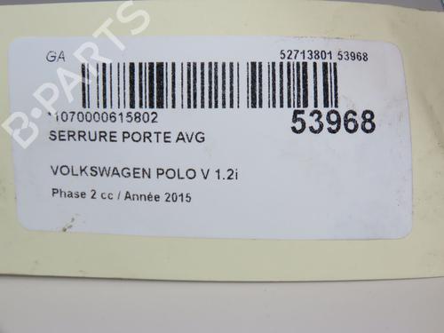 Front left lock VW POLO V (6R1, 6C1) 1.2 TSI 16V | BP28831693C98 