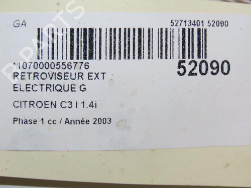 Left mirror CITROËN C3 I (FC_, FN_) 1.4 i | BP23176191C26 
