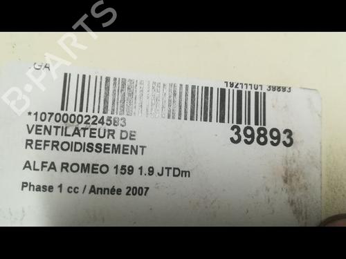 Used Radiator fan ALFA ROMEO 159 Sportwagon (939_) 1.9 JTDM 16V (939BXC1B, 939BXC12) (150 hp) 23172180