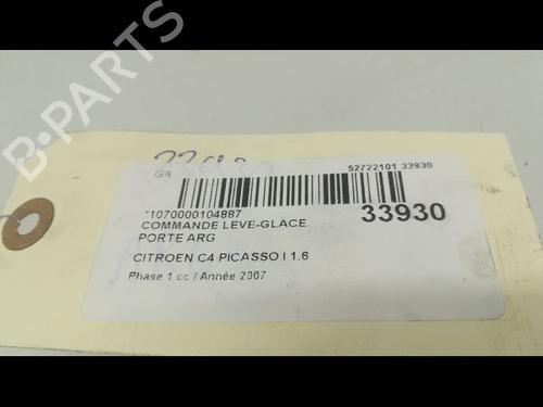 Used Left rear window switch Left rear window switch CITROËN C4 Grand Picasso I (UA_) 1.6 HDi (109 hp) 9597404 9597404