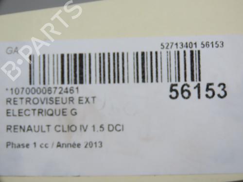 Used Left mirror RENAULT CLIO IV (BH_) 1.5 dCi 90 (90 hp) 31077349
