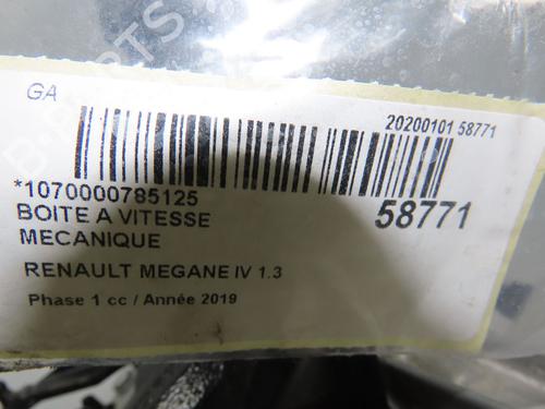 Gearbox RENAULT MEGANE IV Hatchback (B9A/M/N_) 1.3 TCe 140 (B9NB) | BP37455473M3 - Image 7