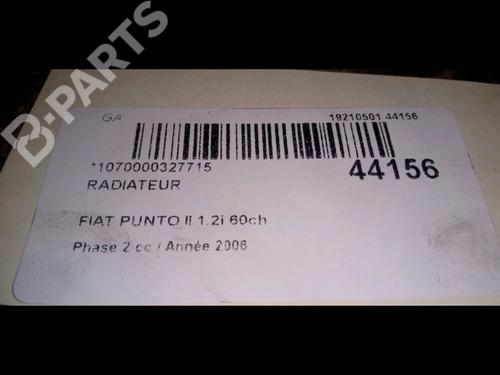 Water radiator FIAT PUNTO (188_) 1.2 60 (188.030, .050, .130, .150, .230, .250) | BP9716753M31 