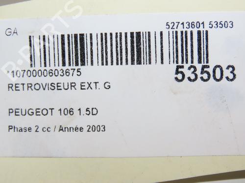 Left mirror PEUGEOT 106 II (1A_, 1C_) 1.5 D | BP28802004C26 