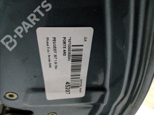 Right rear door PEUGEOT 307 (3A/C) 1.6 16V | BP11103325C5 