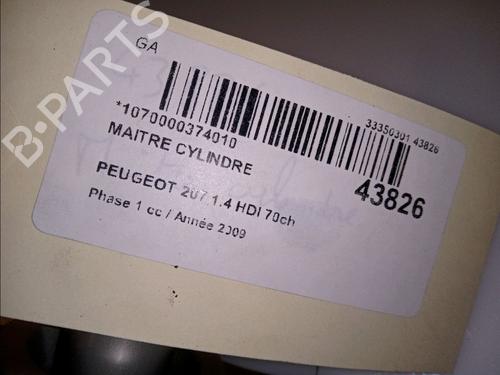 Used Brake master cylinder Brake master cylinder PEUGEOT 207 (WA_, WC_) 1.4 HDi (68 hp) 11100420 11100420