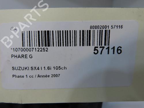 left-headlight-suzuki-sx4-ey-gy-2006-37003524 main image
