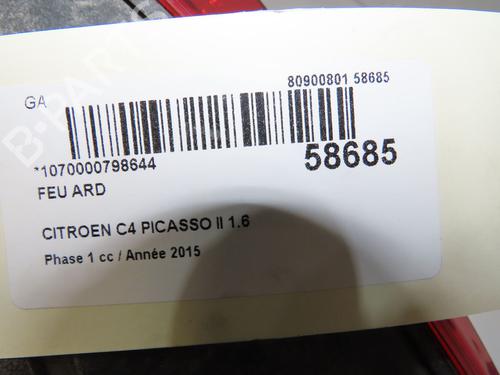 Right taillight CITROËN C4 Picasso II 1.6 BlueHDi 120 | BP39113664C35 - Image 5