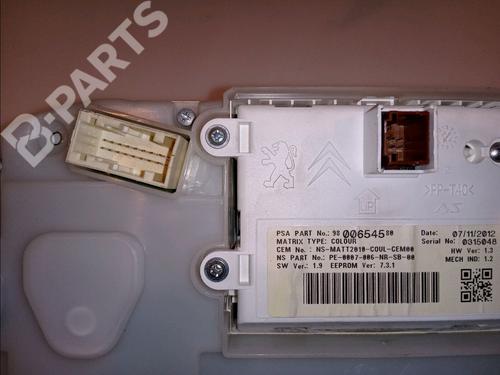 Instrument cluster PEUGEOT 208 I (CA_, CC_) 1.6 HDi | BP11204095C47 