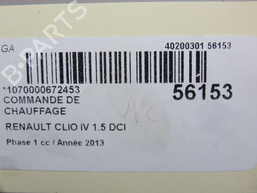 Used Climate control Climate control RENAULT CLIO IV (BH_) 1.5 dCi 90 (90 hp) 31056230 31056230