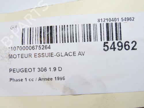 Used Front wiper motor PEUGEOT 306 Hatchback (7A, 7C, N3, N5) 1.9 D (69 hp) 31242624