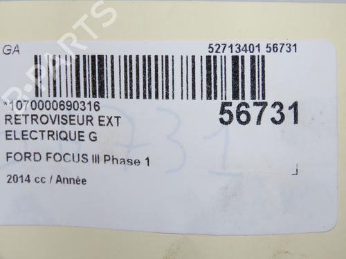 Used Left mirror Left mirror FORD FOCUS III 1.6 TDCi (95 hp) 33417783 33417783