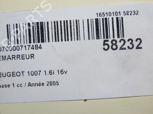 Starter PEUGEOT 1007 (KM_) 1.6 16V | BP36939801M8  - Image 6