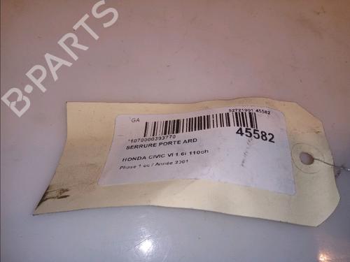 rear-right-lock-honda-civic-vii-hatchback-eu-ep-ev-16-i-ep2-eu8-eu6-72610s6a003-2000-2001-2002-2003-2004-2005-2006-12992648 main image