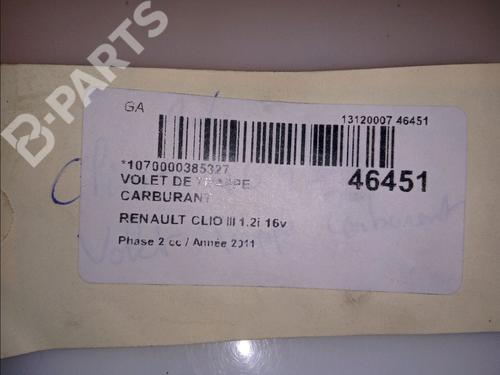 Fuel flap RENAULT CLIO III (BR0/1, CR0/1) 1.2 16V (BR02, BR0J, BR11, CR02, CR0J, CR11) | BP11098792C131