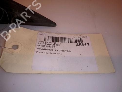 Right mirror HYUNDAI i20 I (PB, PBT) 1.4 CRDi | BP14951489C27 