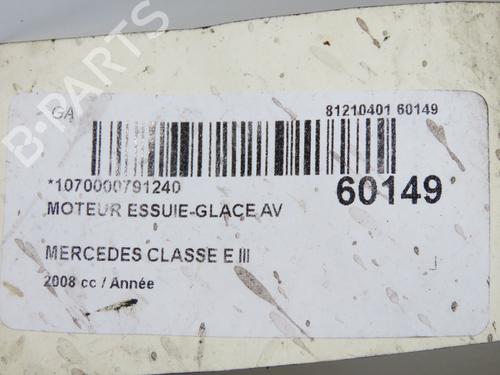 Used Front wiper motor Front wiper motor MERCEDES-BENZ E-CLASS (W211) E 200 CDI (211.007) (136 hp) 40438023 40438023
