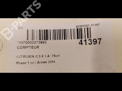 Instrument cluster CITROËN C3 II (SC_) 1.4 | BP9613125C47 