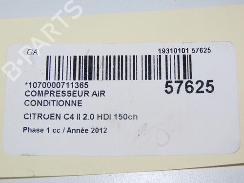 Used AC compressor AC compressor CITROËN C4 Picasso I MPV (UD_) 2.0 HDi 150 (150 hp) 32511408 32511408