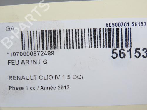 Used Left tailgate light RENAULT CLIO IV (BH_) 1.5 dCi 90 (90 hp) 31056259