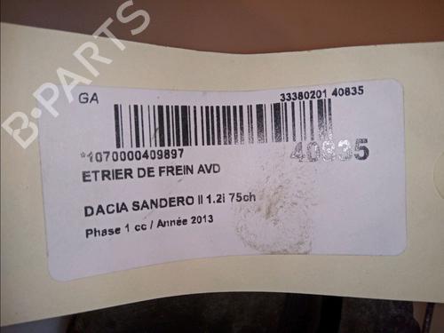 Right front brake caliper DACIA SANDERO  | BP15742224M104 