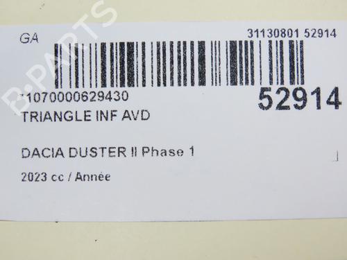 Used Right front suspension arm DACIA DUSTER (HM_) 1.3 TCe 150 (HMM3) (150 hp) 28829828