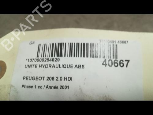 Used ABS pump PEUGEOT 206 Hatchback (2A/C) 2.0 HDI 90 (90 hp) 9610216