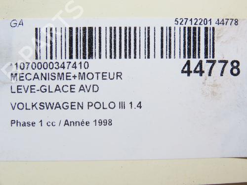 Used Front right window mechanism VW POLO III (6N1) 60 1.4 (60 hp) 28831099