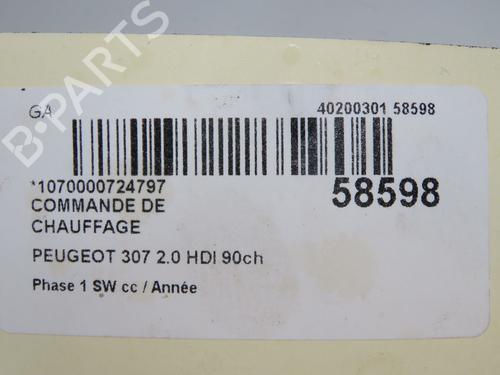 Climate control PEUGEOT 307 Break (3E) 2.0 HDI 90 | BP36427005I5 - Image 2