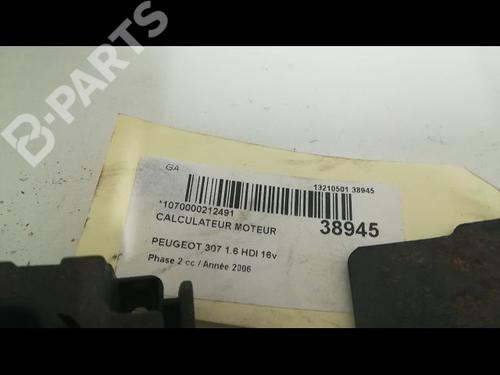 Engine control unit (ECU) PEUGEOT 307 (3A/C) 1.6 HDi | BP9605019M57 