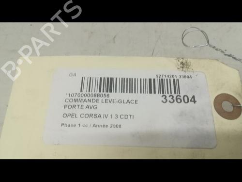 Used Left front window switch OPEL CORSA D (S07) 1.3 CDTI (L08, L68) (75 hp) 9596635