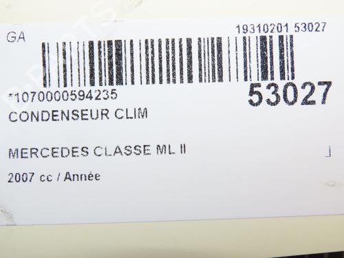 Used Heater matrix MERCEDES-BENZ M-CLASS (W164) ML 320 CDI 4-matic (164.122) (224 hp) 28829285