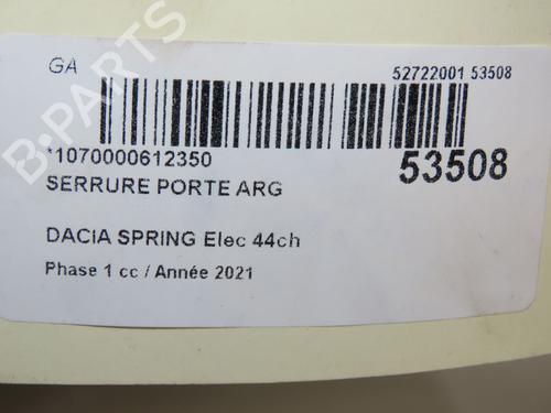 Rear left lock DACIA SPRING EV (B6M1) | BP28969089C100