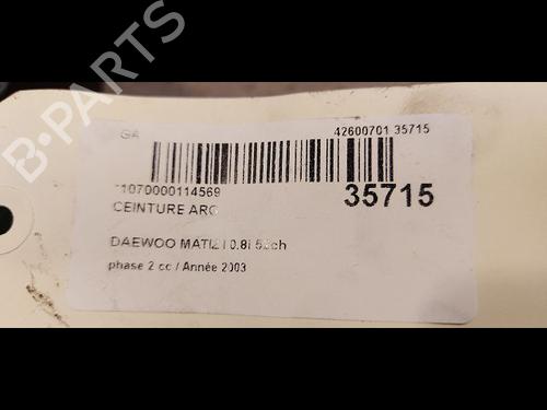 Venstre bagtil seleforstrammer DAEWOO MATIZ (M100, M150) 0.8 (52 hp) 23175136
