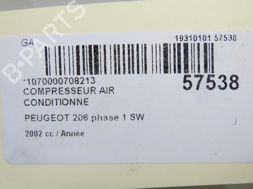 AC compressor PEUGEOT 206 SW (2E/K) 2.0 16V | BP32179119M34 - Image 8