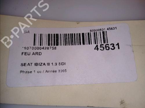 Right taillight SEAT IBIZA III (6L1) 1.9 SDI | BP12203488C35 
