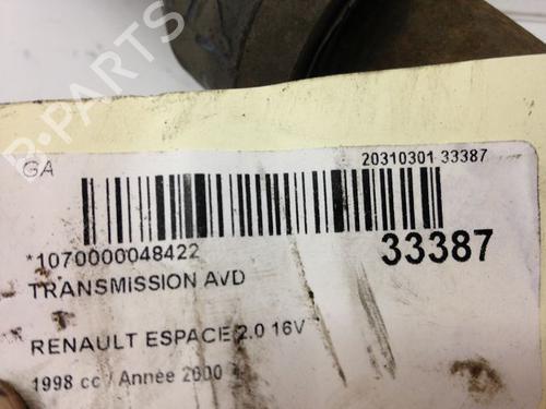 Used Right front driveshaft RENAULT ESPACE III (JE0_) 2.0 16V (JE0N, JE0L, JE02) (140 hp) 23172734