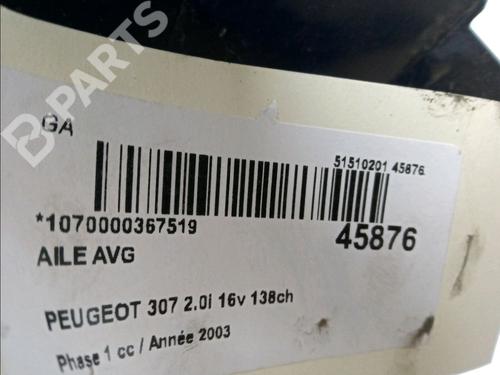 Left front fenders PEUGEOT 307 (3A/C) 2.0 16V | BP11101932C41 