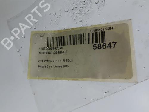 Used Engine Engine CITROËN C3 II (SC_) 1.2 VTi 82 (82 hp) 38942601 38942601
