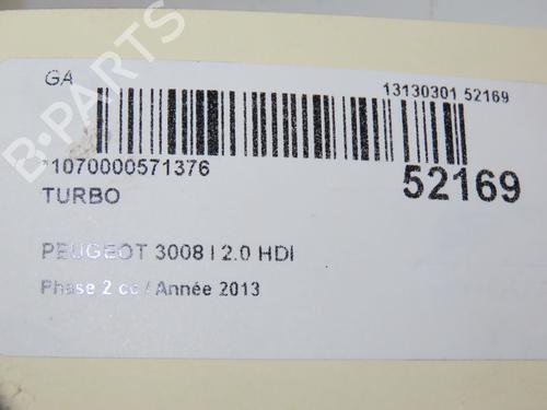 Turbocharger/Supercharger PEUGEOT 3008 I MPV (0U_) 2.0 HDi 150 / BlueHDi 150 | BP22774431M71