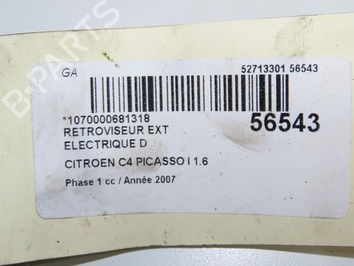 Right mirror CITROËN C4 Picasso I MPV (UD_) 1.6 HDi | BP32399687C27