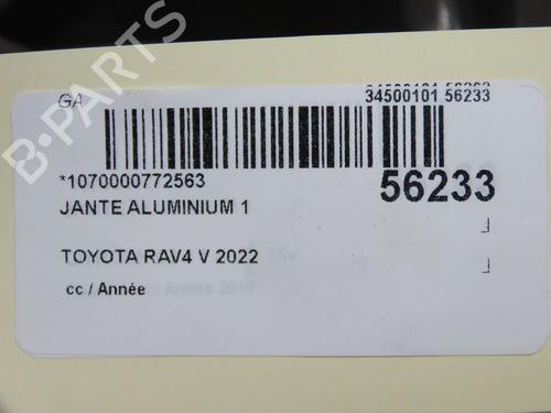Used Rim Rim TOYOTA RAV 4 V (_A5_, _H5_) 2.5 Hybrid (AXAH52) (218 hp) 36494267 36494267