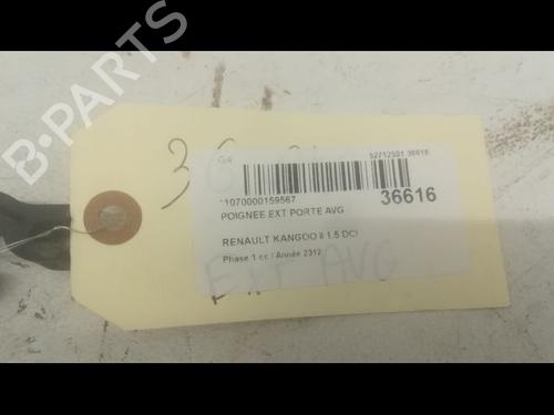 Used Front left exterior door handle RENAULT KANGOO Express (FW0/1_) 1.5 dCi 75 (FW07, FW10, FW04) (75 hp) 9601219