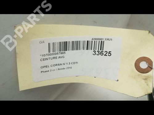Front left belt tensioner OPEL CORSA D (S07) 1.3 CDTI (L08, L68) | BP9596686C87 