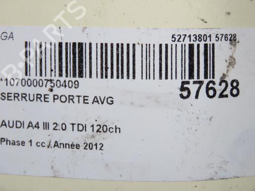 front-left-lock-audi-a4-b8-avant-8k5-2007-2008-2009-2010-2011-2012-2013-2014-2015-2016-2017-40274017 main image