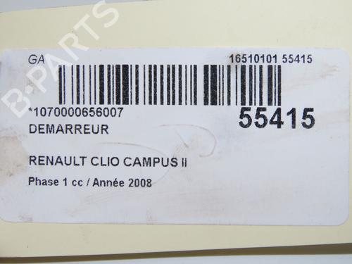 Used Starter RENAULT CLIO II (BB_, CB_) 1.5 dCi (B/CB3M) (64 hp) 32076084