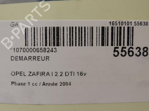 Used Starter OPEL ZAFIRA A MPV (T98) 2.2 DTI 16V (F75) (125 hp) 29551181