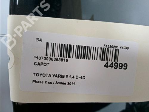 Hood TOYOTA YARIS (_P9_) 1.4 D-4D (NLP90_, NLP90R) | BP11101968C1 